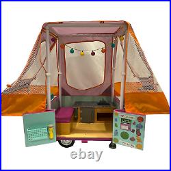 American Girl Doll Pop Up Adventure Camper Trailer Retired Accessories Truly Me