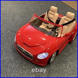 American Girl Doll RC Red Sports Car Retired. Car Works