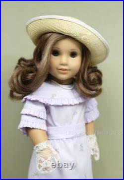 American Girl Doll Rebecca Rubin 18 Green Eyes W Purple Summer Dress Outfit HTF