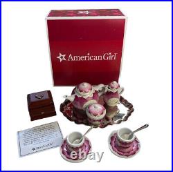 American Girl Doll Retired Felicity Porcelain Tea Set 18 Dolls Rare