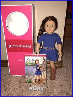 American Girl Doll Saige Girl Of The Year 2013 In Original Meet Outfit Retired
