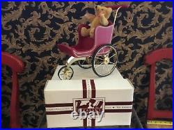 American Girl Doll Samantha RET PC Victorian Pram & Mohair Teddy Bear, RARE IOB