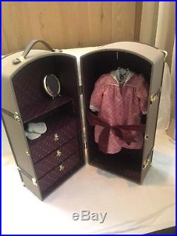 American Girl Doll Samantha Steamer Trunk with mirror and hangers