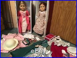 American Girl Doll Set/Lot Felicity & Elizabeth, incl. Cloak, Town Fair, & more