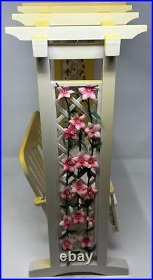 American Girl Doll Sized (discontinued 2009) Trellis Swing With Vines Flowers