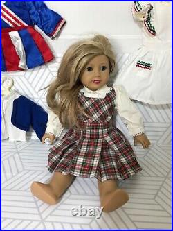 American Girl Doll Truly Me 18 Blonde Blue Eyes Vintage Pleasant Co Outfits