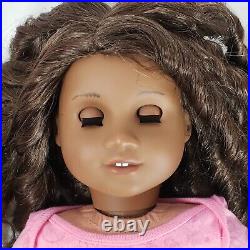 American Girl Doll Truly Me JLY 46 Curly Dark Brown Hair Sonali Mold Gabriella