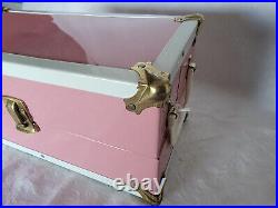 American Girl Doll Trunk Pink Vintage Chest Latches Madam Alexander Doll & Cloth