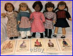 American Girl Doll Vintage Lot Molly, Addy, Felicity, Samantha & Kirsten