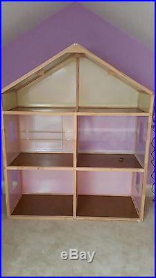 American Girl Doll Wooden 3 Story House for 18 Dolls