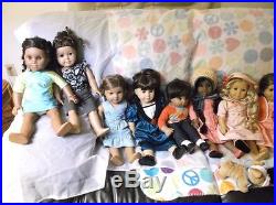 American Girl Doll lot of 14 dolls (+ baby) with accessories&books. Free Ship