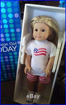 American Girl Doll of the Yr. Retired 2003. Kailey Hopkins. With Lots of Extra's