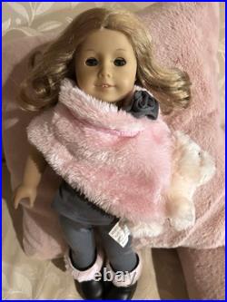 American Girl Doll with Outfit and Dog