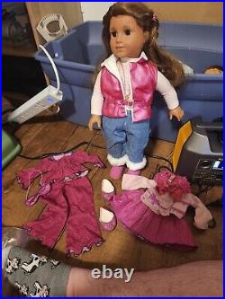 American Girl Doll with Pink Outfits Included