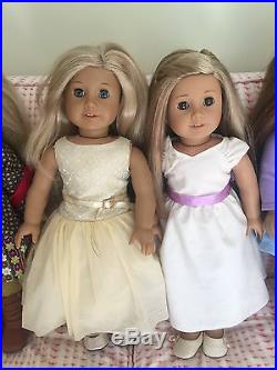 American Girl Dolls- 6 In All- Molly, Felicity, Julie, Saige, Just Like Me Dolls