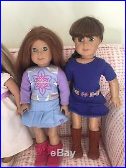 American Girl Dolls- 6 In All- Molly, Felicity, Julie, Saige, Just Like Me Dolls
