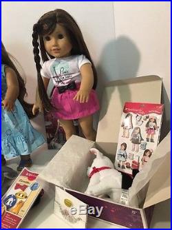 American Girl Dolls Kanani And Grace Thomas Plus Pets & More Lot Excellent Con