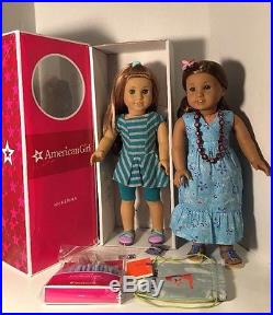 American Girl Dolls Kanani & McKenna + Books Lot/set EUC
