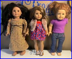 American Girl Dolls LOT OF 3 Dolls & Clothing Pleasant Company Ships FREE