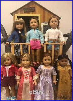 American Girl Dolls Lot 56 Items Many Retired Treehouse Clothes Pets Kayak More