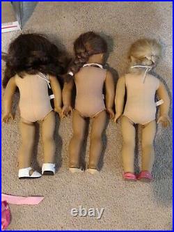 American Girl Dolls Lot of 3