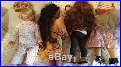 American Girl Dolls Lot of 4 18 full size