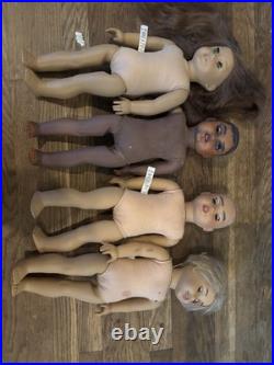American Girl Dolls Lot of 4 TLC Please Read Description For Customization