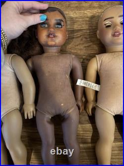 American Girl Dolls Lot of 4 TLC Please Read Description For Customization