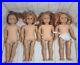American Girl Dolls Lot of 4 for parts or repair/ As-Is A2