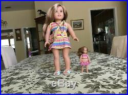 American Girl Dolls, Lot of 5 dolls. 2 mini matching dolls, Clothes, & shoes