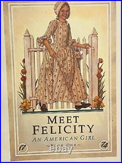 American Girl Felicity Doll Pleasant Company 2008 MEET Dress With Box & Book