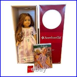 American Girl Felicity Doll in Box w Book Purple Travel Meet EUC