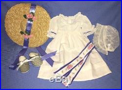 American Girl Felicity Summer Dress Outfit COMPLETE