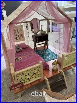 American Girl GVF54 Kira's Comfy Platform Tent Complete Set