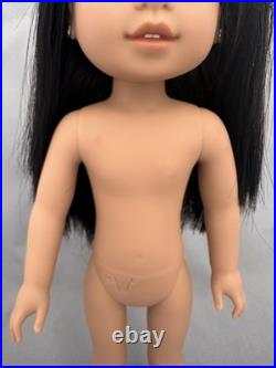 American Girl Gwynn Tan Doll Pierced Ears New Outfit Accessories Black Hair