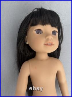American Girl Gwynn Tan Doll Pierced Ears New Outfit Accessories Black Hair