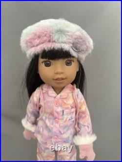 American Girl Gwynn Tan GUC Retired with Pajama Outfit and Meet Accessories Set
