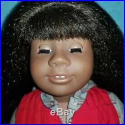 American Girl JLY18 doll black hair bangs dark skin African-American Addy #18