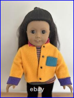 American Girl JLY 15 RARE Black Hair Brown Eyes First Day Outfit EUC
