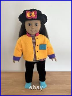 American Girl JLY 15 RARE Black Hair Brown Eyes First Day Outfit EUC