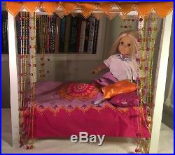 American Girl Julie Albright Blonde Hair 1970s Doll, Canopy bed & Clothes