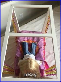 American Girl Julie Albright Blonde Hair 1970s Doll, Canopy bed & Clothes