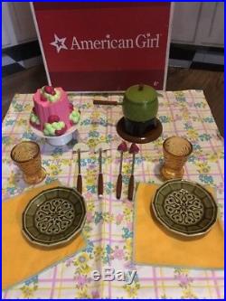 American Girl Julie Fondue Set, Complete, Food, Dishes RARE/ Hard To Find