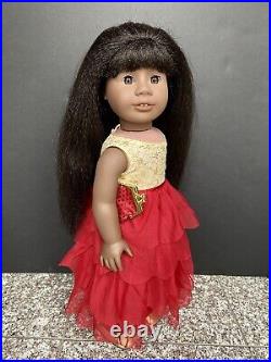 American Girl Just Like You 18.2, LE AG Holiday Outfit, Thin Wig