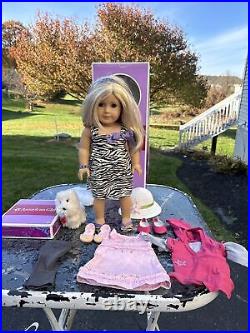 American Girl Just Like You Doll #27 Blue Eyes Blonde Hair 18 Outfit Dog Lot