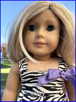 American Girl Just Like You Doll #27 Blue Eyes Blonde Hair 18 Outfit Dog Lot