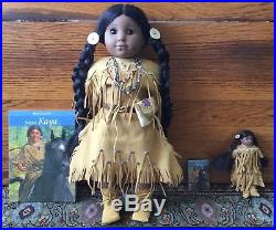 American Girl Kaya Doll with Mini Kaya doll & additional outfits! Excellent