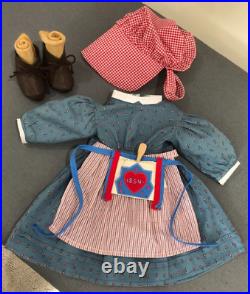American Girl Kirsten Christmas St Lucia Outfit & Wreath, AG Box & Meet Outfit