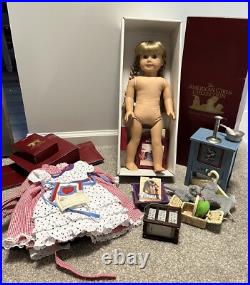 American Girl Kirsten Doll huge 28 Pc Lot WithBox 18 Kitten & Clothes