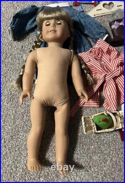 American Girl Kirsten Doll huge 28 Pc Lot WithBox 18 Kitten & Clothes